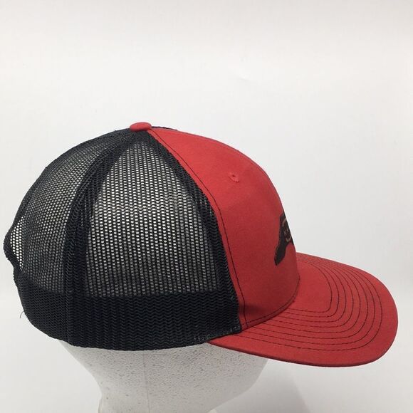 Richardson NC State Map Trucker Style Mesh SnapBack Hat  Baseball Cap - Picture 9 of 14